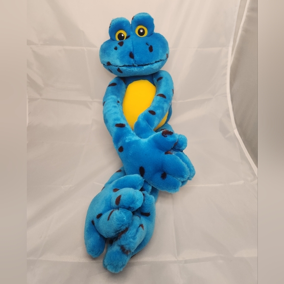 Fiesta Toys 3 Fiesta Blue Frog Plush With Velcro Hands And Feet